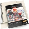 ARTEZA Mixed Media Sketchbook, 9x12 Inches – 2-Pack, 60 Spiral-Bound