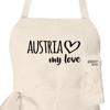 huuraa Apron Austria My Love Gift Apron Cooking Apron Cotton