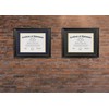 DOAI ART 8.5 x 11 Diploma Frame Classic Black Display