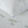 Dreamaker Twin Pack Bamboo Knitted Waterproof Pillow Protector, Naturally Anti-Microbial