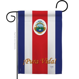 Breeze Decor G158158 Costa Rica Flags of The World Nationality Impressions Decorative Vertical Garden Flag 13" x 18.5" Printed in USA Multi-Color