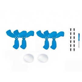 For DJI Neo 2 Propellers, 4 Precision Balanced Blades+ 2x Tempered Glass Lens Film +12 Screws +1 Screwdriver, Low Noise, High Thrust | Enhanced Thrust & Flight Time(Blue)