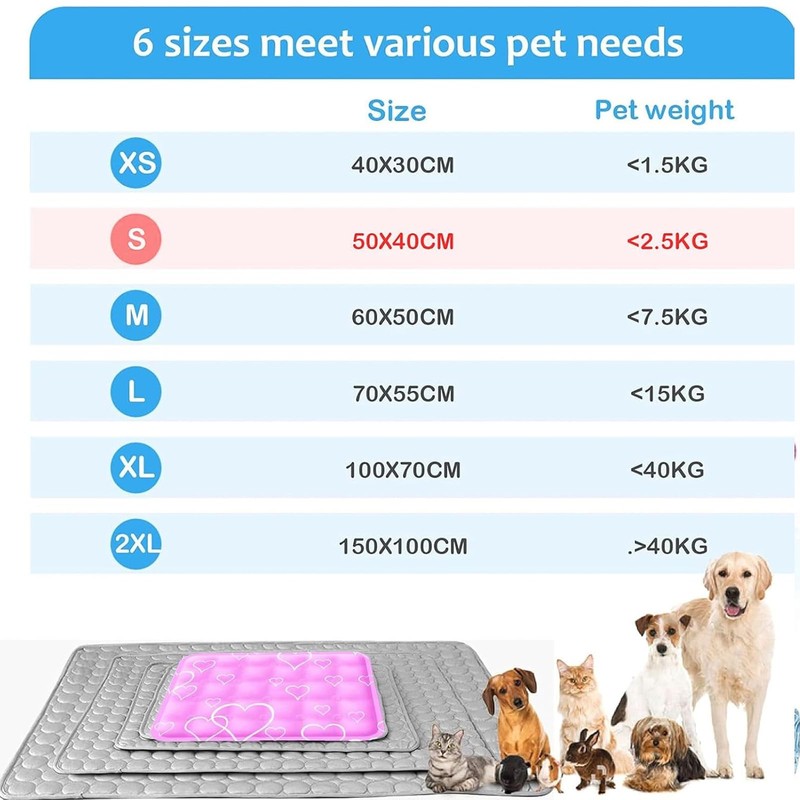 Snyvpra Kühlmatte für Hunde,Kühlmatte Katze - Selbstkühlende Kühldecke Hund,Wasserdicht &