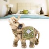 Elephant statue colourful polyresin elephant figures statue sculpture decoration for