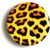Ozorath LEOPARD SKIN PRINT RETRO BADGE BUTTON PIN (Size is