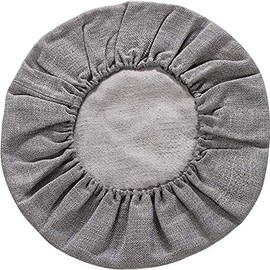 Kelendle Round Floor Pillow Cover Tatami Floor Cushion Cover Straw Japanese Futon Cover Meditation Seating Ottoman Throw Cover Protector for Living Room Indoor Outdoor Gray,23.62 inches