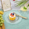 WDF 60pcs Plastic Red Plates Disposable - 7.5inch Heavy Duty