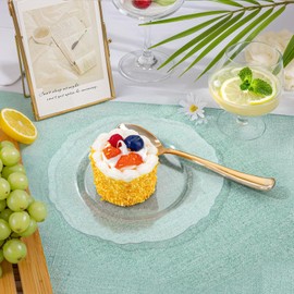 WDF 60pcs Plastic Red Plates Disposable - 7.5inch Heavy Duty Red Dessert/Salad Plates for Memorial Day