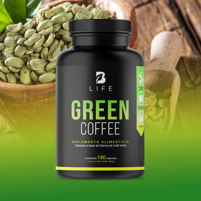 Café Verde Puro 180 Cápsulas. Ingredientes naturales. Green Coffee B