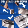 KitchenStar Stainless Steel Pizza Peel 12 inch with 10 inch