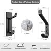 DaskFire Metal Towel Hooks 6 Packs, 3 Adhensive Coat Hangers
