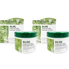NEW Lunaris Aloe Pure Natural Massage Cream 300g x2 / NEW 루나리스 알로에 퓨어 내츄럴 마사지크림300g x2개