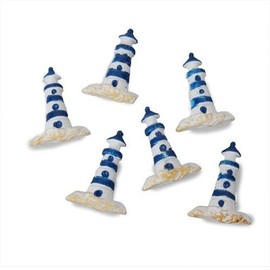 CREApop® Lighthouse 3 cm Pack of 6 Pcs