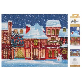 Leisure Arts Diamond Art KIT, Holiday Village