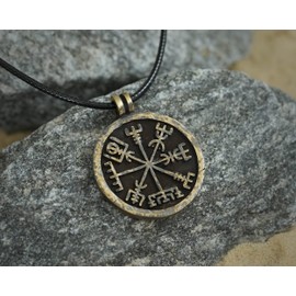 Baldur Jewelry - Viking Jewelry Pendant - Vegvisir - Norse Compass Necklace To Show Way in Steps in Spirit - Necklace Amulet Talisman - Viking Gifts for Men - Viking Jewelry for Men - Viking Necklace