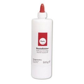 Rayher Colla p.bricolage, bianca, 'flacone 500g, c.chiusura-dosaggio, 3340900