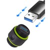 Poyiccot Waterproof USB Port, 5Gbps Waterproof IP68 Pass Through USB