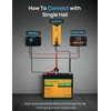 ECO-WORTHY Battery Monitor with Hall Sensor, 300A Touchable Backlight Display
