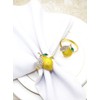 Strawberry and Lemon Napkin Rings Alloy Napkin Rings Napkins Rings