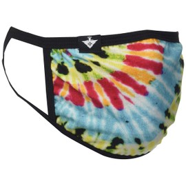 LRG Men's Logo Reusable Washable Cotton Face Mask, Tie Dye, OSFM