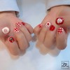 Dara Beauty December Art of the MonthRed Check Nail❣ -