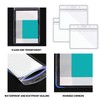 15 Pack Clear Card Holder with Clip, Badge Holder, Badge