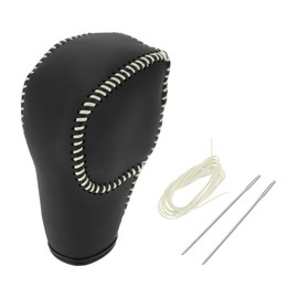 RATCHROLL Gear Shift Knob Cover for Ford for Ranger 2019-2022 Anti-Slip Stick Shifting Handle Protector Faux Leather 1 Pc Black Beige