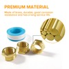 Lyeteung 3 pieces brass reducer G1/2 male thread to G3/8