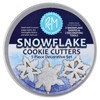 R & M International 1985 Snowflake Cookie Cutters, Assorted Designs
