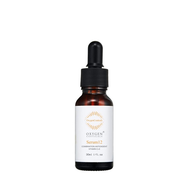 OxygenCeuticals Powerful Vitamin C + E Serum with Hyaluronic Acid, Sodium PCA & Vitamin E for Face and Neck | Antioxidant rich, Hydrating, Softening & Brightening Skin Tone Treatment | Age spot corrector