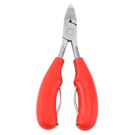 Heavy Duty Toenail Clippers for Men, Ultra Sharp Blade, Professional Toenail Cutter for Adults with Easy Grip Soft Grip (Red)