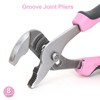 FASTPRO 5-Piece Pink Utility Pliers Set with Storage Bag, Includes