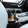 Beagle with Easter Bunny Ears and Colorful Easter Eggs Stainless