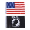 2 Pack United States With Flag Pow Mia Flag 6''