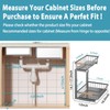 Liuoud Under Sink Organizer Storage 2 Pack, 2 Tier Slide