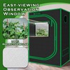 Green Hut Indoor Grow Tent 48"x24"x60" 600D Mylar Hydroponic for