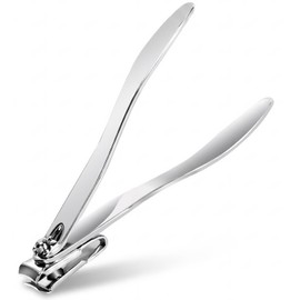 Levy Wave Stainless Steel Nail Clippers, Labor Saving Design, Shatterproof Function, Silver, Premium Design, Perfect Gift, For Both Foot, Hand, Left and Right Hand, Unisex, Elderly People with