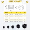 Mardatt 25Pcs NPT Plug Set Pipe Plug Assortment Kit 1/8"