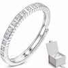 OLEA Anillo Ajustable de Promesa o Compromiso, Churumbela Plata 925