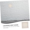 jojofuny 2pcs Louvered Cover for Exterior Wall Exhaust Cap Easy