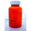 10 PILL BOTTLES HERB POTS HOMEOPATHY STORAGE CLEAR BROWN PLASTIC