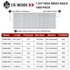 DEWBIN 18 Gauge Brad Nails, 1000 Counts 1-3/4-inch 18 GA