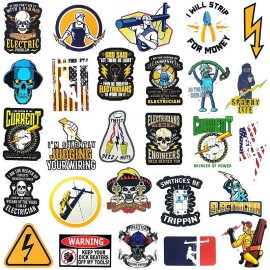 100 Pack ELECTRICIAN WELDER Hard Hat Stickers HardHat Decals Lineman Reddy IBEW