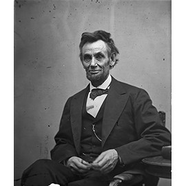 Abraham Lincoln Photograph - Historical Artwork from 1865 - US President Portrait - (8" x 10") - Gloss