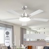 Passky Ceiling Fans with Lights, 52 inch Sleek Ceiling Fan