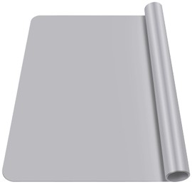 LEOBRO Large Silicone Mat, 23.4” x 15.6” Gray Silicone Mats for Crafts, Play Dough Mat, for Resin Molds, Clay, Paint, Cutting Mats, for Arts and Crafts, Medium Thickness 0.75 MM
