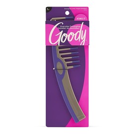Goody Styling Essentials Detangling Comb (Color May Vary), Suitable for All Hair Types, Fine Tooth Comb Detangles Wet or Dry Hair, Styling Accessories for Women, Men, Boys, and Girls