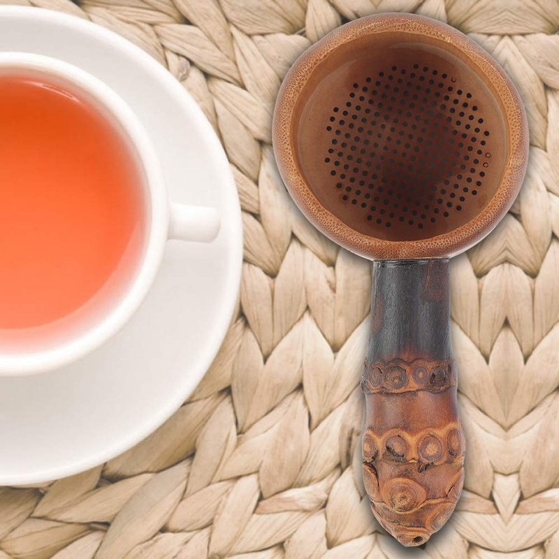 Tea Filter, Handmade Tea Strainer - Natural Bamboo Tea Filter