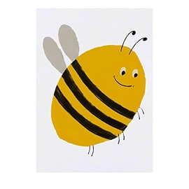 'Cute Bee' Temporary Tattoo - Water Resistant, Skin-Safe, Non-Toxic Transfer (TO00051042)