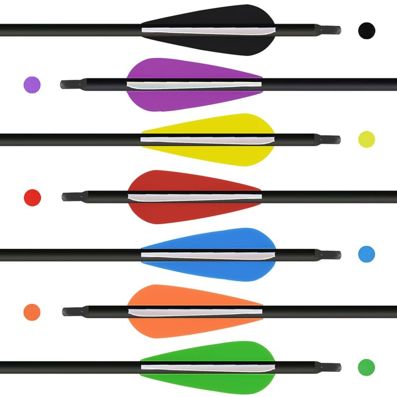ZSHJG Hunting Arrow Plastic Feathers 3 Inches Fletching Plastic Vanes